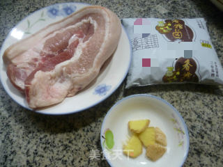 香糟五花肉的做法步骤：1