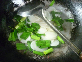 大蒜炒年糕的做法步骤：6