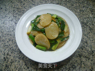 大蒜炒年糕的做法步骤：11