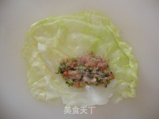 卷心菜肉卷的做法步骤：4