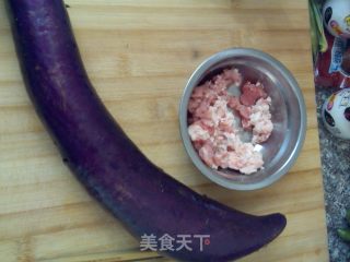 炸茄盒的做法步骤：1