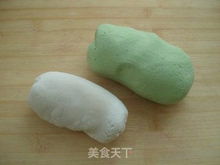 五仁双色汤圆的做法步骤：2