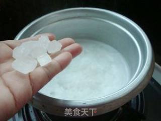 西瓜椰汁雪蛤的做法步骤：4