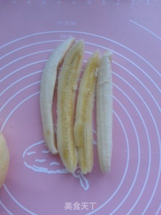 南瓜糯米香蕉条的做法步骤：7