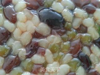 蜜豆西米露的做法步骤：2