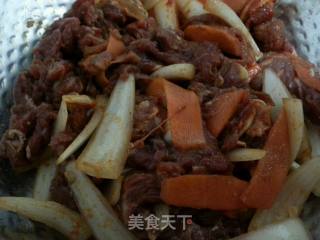 辣炒牛肉的做法步骤：3