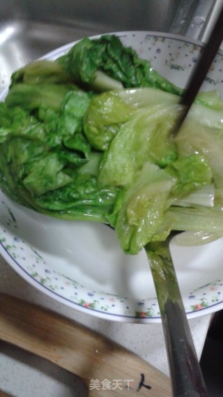 蚝油生菜的做法步骤：3