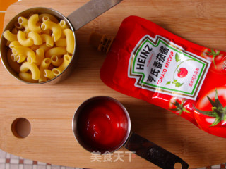 茄汁通心粉的做法步骤：1
