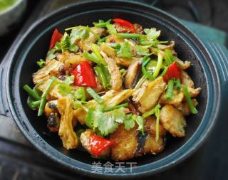 暖和煲仔菜--豉香腐竹鱼煲的做法步骤：14