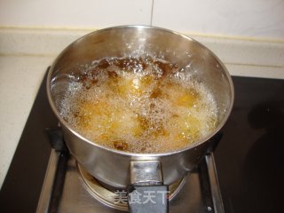 香炸豆沙藕丸子的做法步骤：8