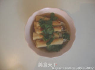 豆皮卷金针菇的做法步骤：7