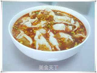 油泼辣子酸汤水饺的做法步骤：15
