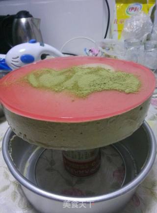 抹茶慕斯蛋糕的做法步骤：11