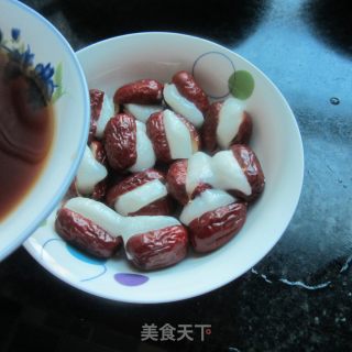 年糕酿红枣的做法步骤：6