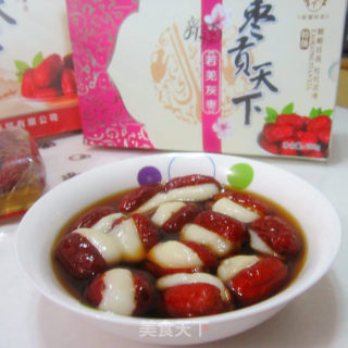 年糕酿红枣的做法步骤：7