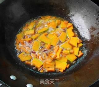 椰奶鲜虾南瓜汤的做法步骤：5