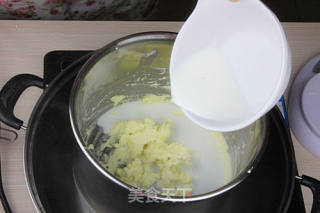 6寸轻乳酪蛋糕——在家自己做“彻思叔叔”的做法步骤：3