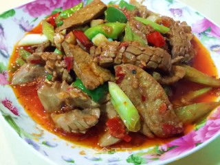 肝腰合炒的做法步骤：8