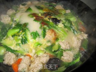杂蘑肉丸汤的做法步骤：12