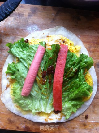 鸡蛋灌饼的做法步骤：12