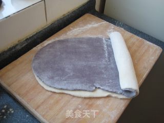 紫米双色卷的做法步骤：7