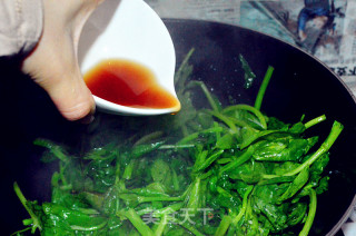 酒香豌豆苗的做法步骤：3