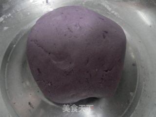 紫薯饼的做法步骤：3
