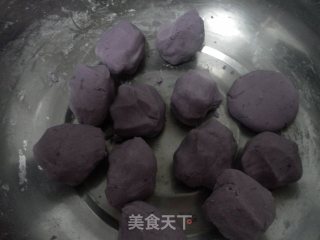 紫薯饼的做法步骤：4