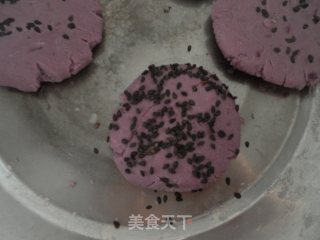 紫薯饼的做法步骤：5