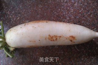 蒸白萝卜的做法步骤：1