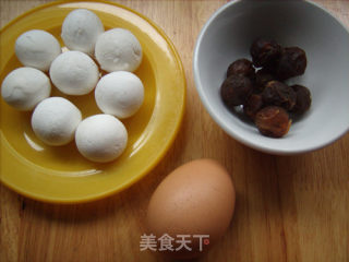桂圆汤圆水铺蛋的做法步骤：1