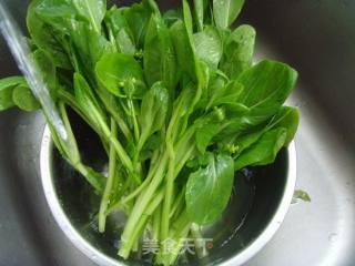 清香爽口---清炒菜心的做法步骤：1