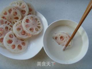 酥脆醇香---炸藕盒的做法步骤：4