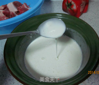 酥脆酸甜的糖醋肉的做法步骤：3