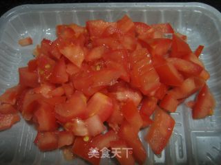 番茄肉片汤的做法步骤：2
