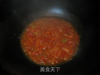 番茄肉片汤的做法步骤：6