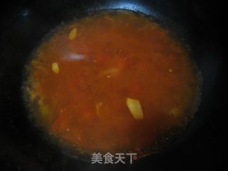 番茄肉片汤的做法步骤：7