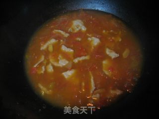 番茄肉片汤的做法步骤：9
