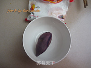紫薯圆子汤的做法步骤：1