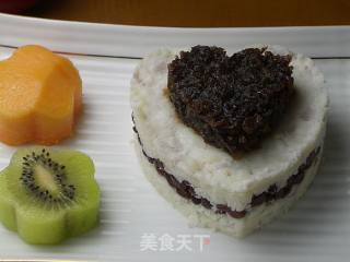玫瑰蜜豆山药糕的做法步骤：8