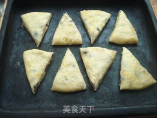 酵母版蜜豆司康的做法步骤：10
