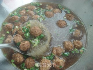 粉丝丸子汤的做法步骤：7