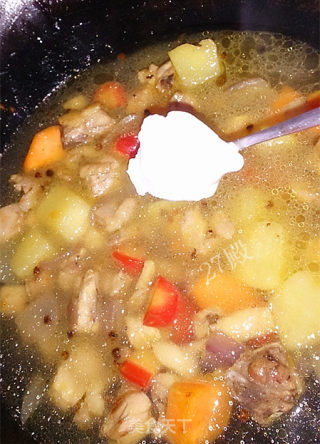 27的烹饪日记——椰香咖喱鸡肉饭的做法步骤：7