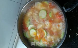 西葫芦番茄疙瘩汤的做法步骤：10