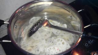 糖醋炝莲菜的做法步骤：5