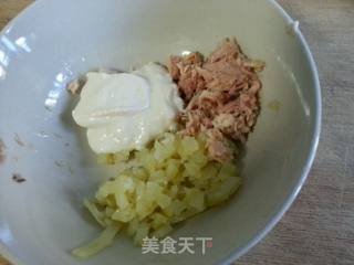 三明治饭团的做法步骤：1
