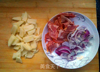 奶酪土豆培根煎的做法步骤：1