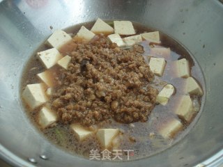 肉末豆腐的做法步骤：5