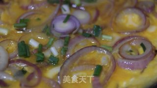 私家洋葱煎蛋饼的做法步骤：3