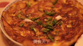 私家洋葱煎蛋饼的做法步骤：4